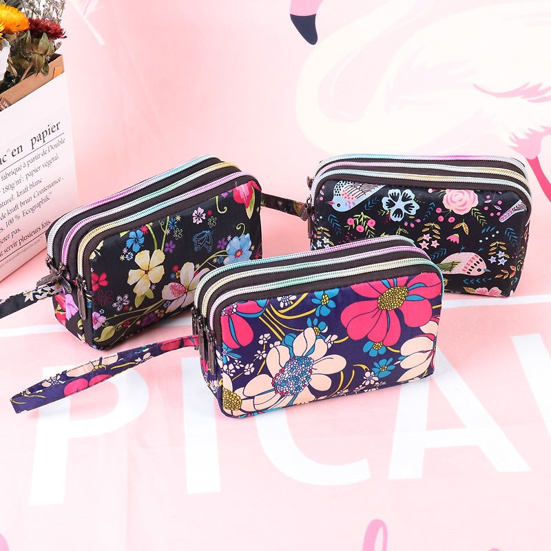 Women's Long Mobile Clutch Fabric Small Hand Coin Purses