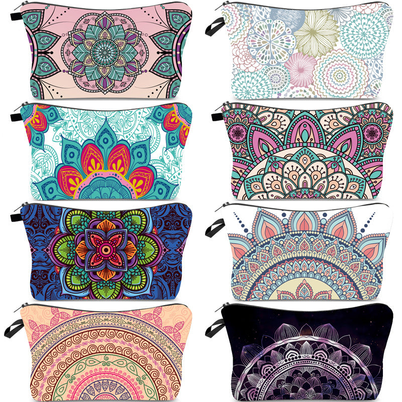 Sacs de rangement pour pochettes à motif imprimé Mandala pour femmes