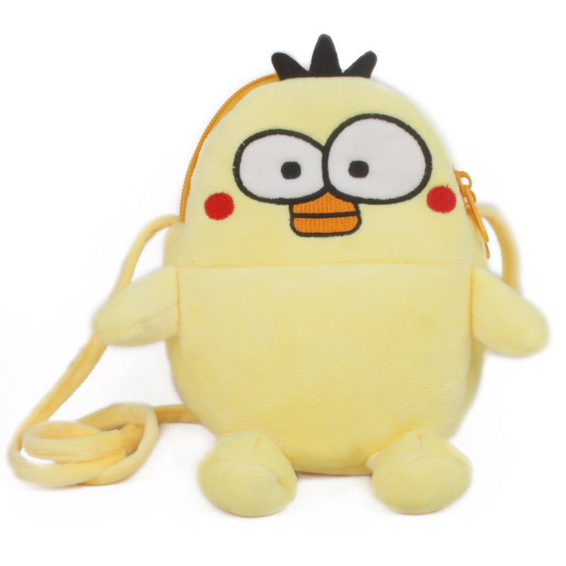 Children's Cute Plush Oblique Small Rope Mobile Children's Coin Purse