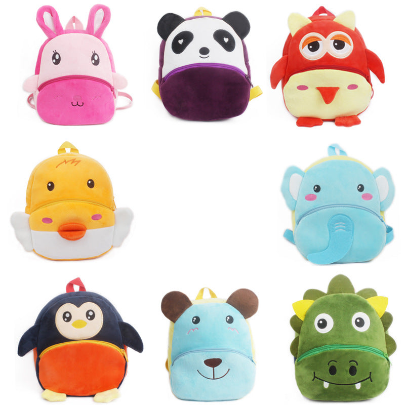 Children's Animal Model Plush Years Old Children's Backpacks