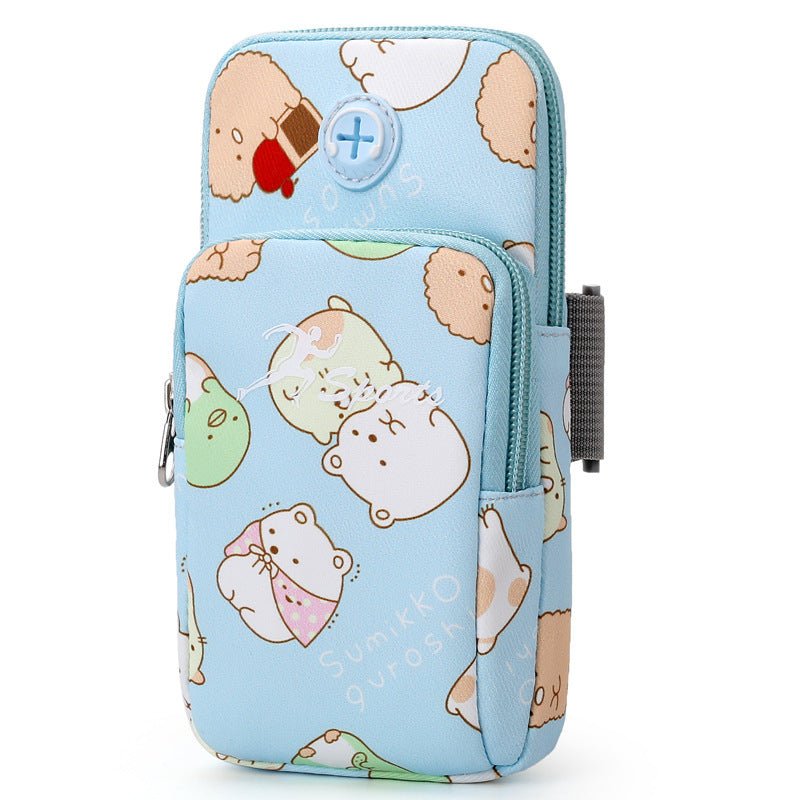 Children's Cartoon Cute Fashion Trendy Mobile Sleeve Wrist Arm Bags