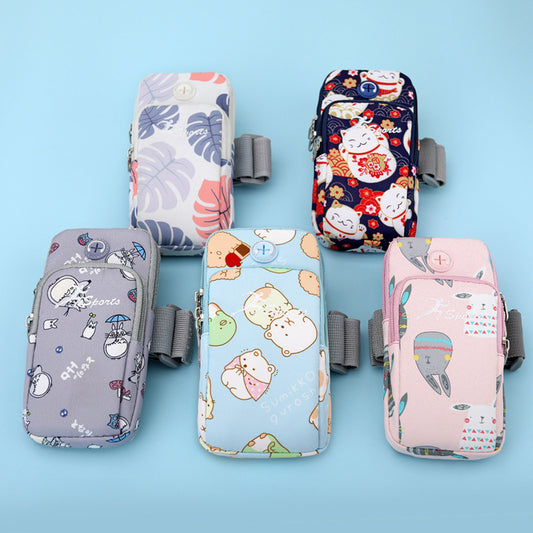 Children's Cartoon Cute Fashion Trendy Mobile Sleeve Wrist Arm Bags