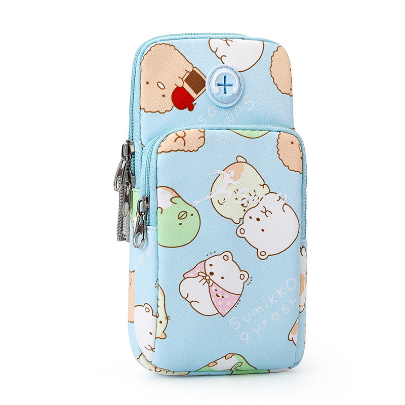 Children's Cartoon Cute Fashion Trendy Mobile Sleeve Wrist Arm Bags