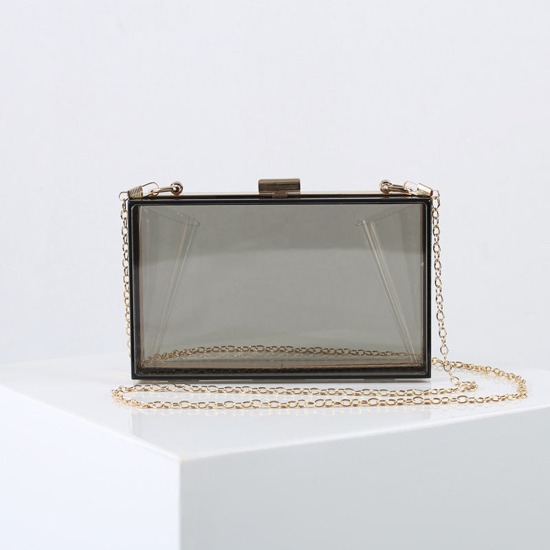 Acrylic Small Square Summer Candy Color Transparent Evening Bags