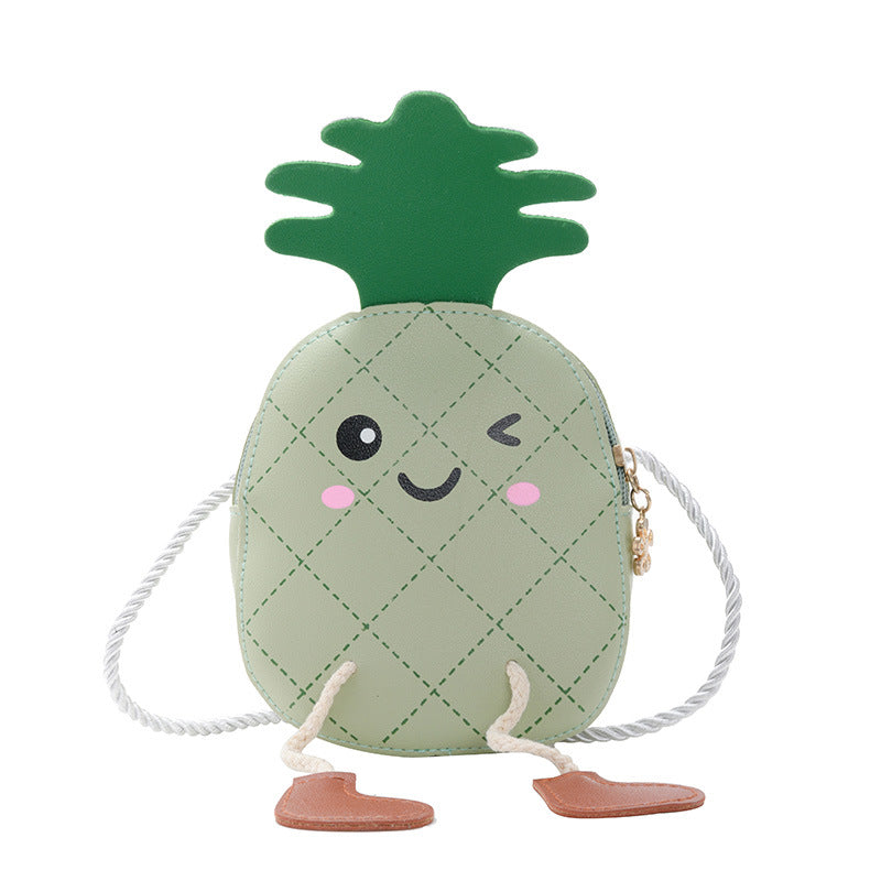 Sacs à bandoulière pour enfants, mignon ananas, petits sacs à bandoulière de dessin animé à la mode