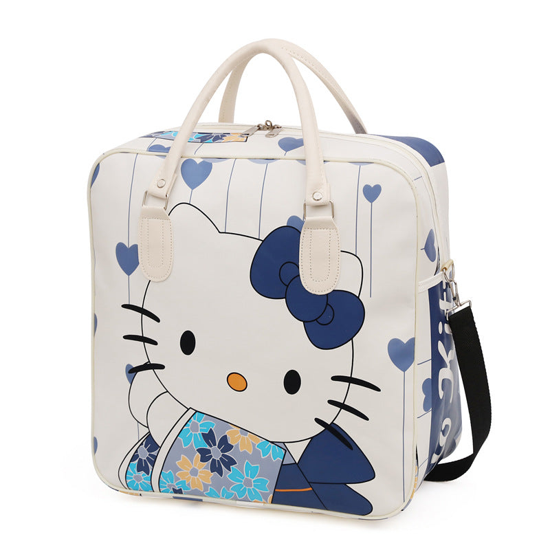 Women's Korean Style Cartoon Waterproof Business Large Travel Bags