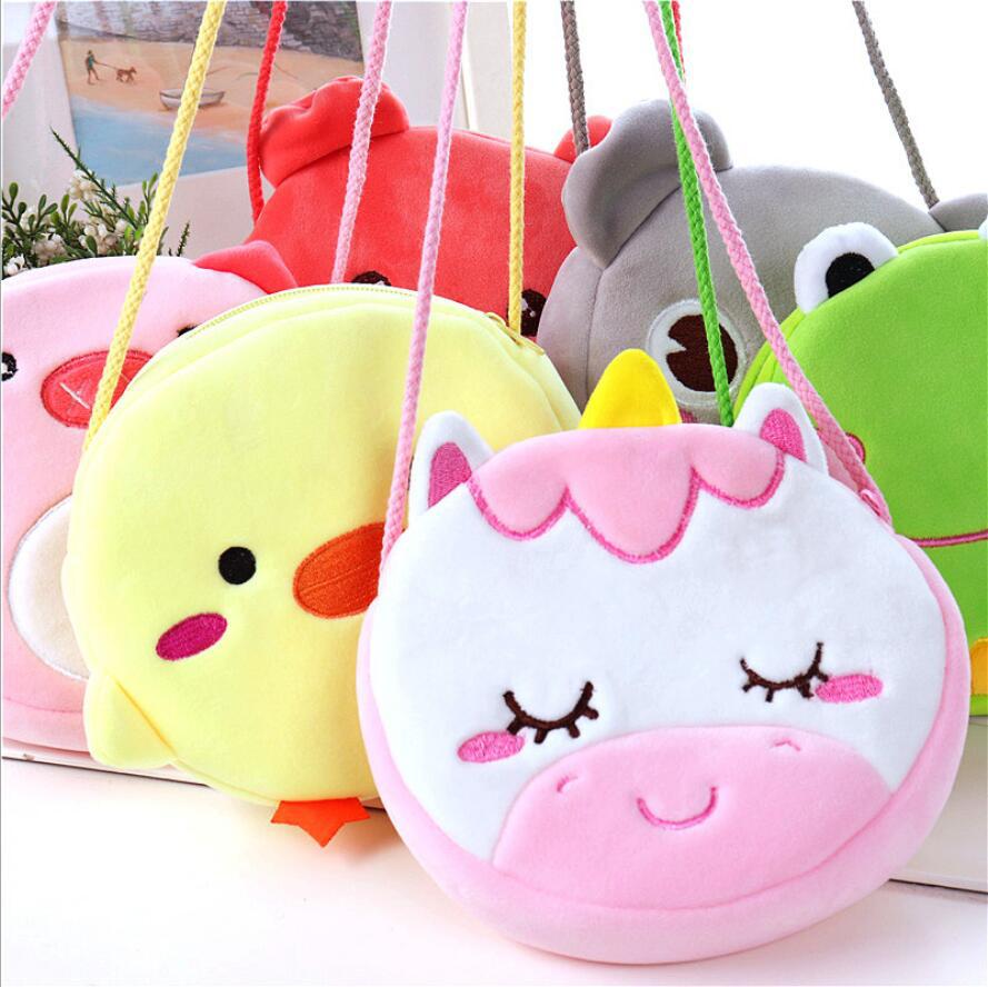 Children's Cute Cartoon Teenage Fashion Trendy Plush Children's Shoulder Bags