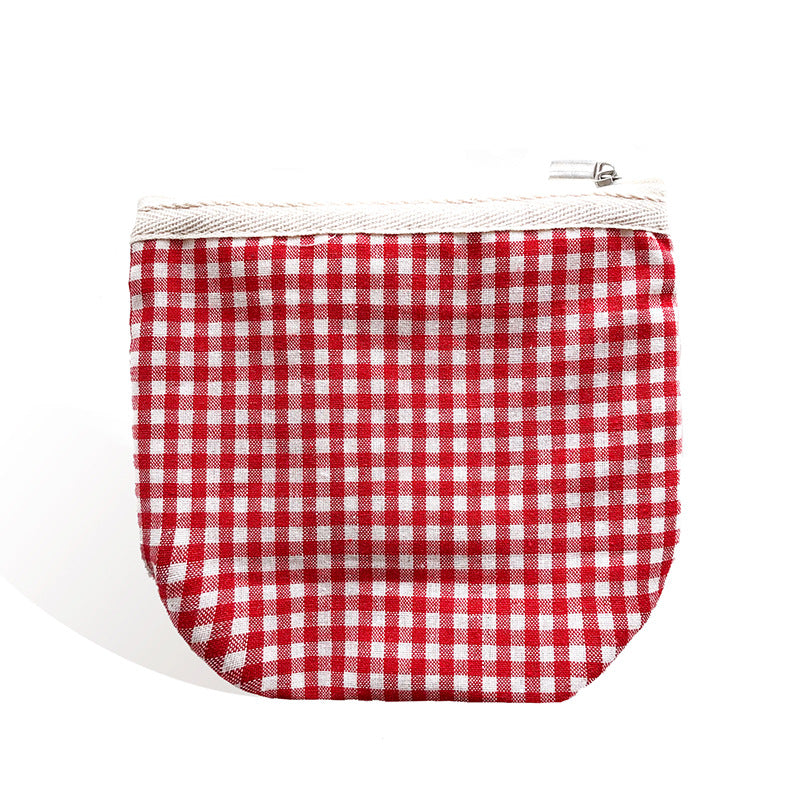 Canvas Portable Style Buggy Small Square Cosmetic Bags