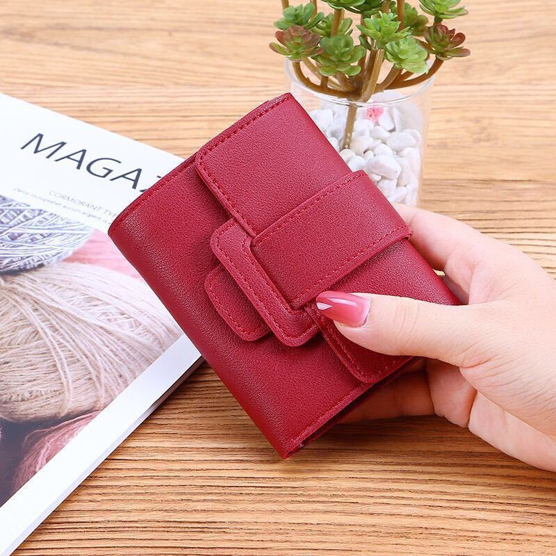 Female Short Korean Fashion Cute Small Portable Ladies Wallets