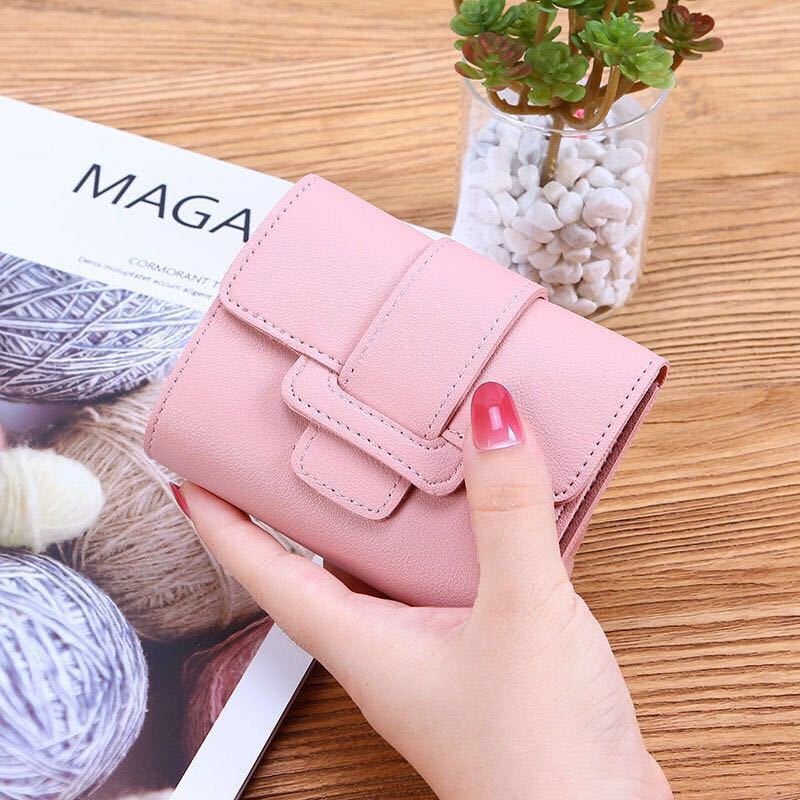 Female Short Korean Fashion Cute Small Portable Ladies Wallets