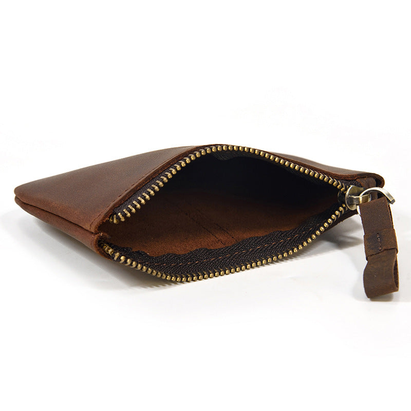 Women's & Men's & Horse Leather Genuine Small First Layer Coin Purses