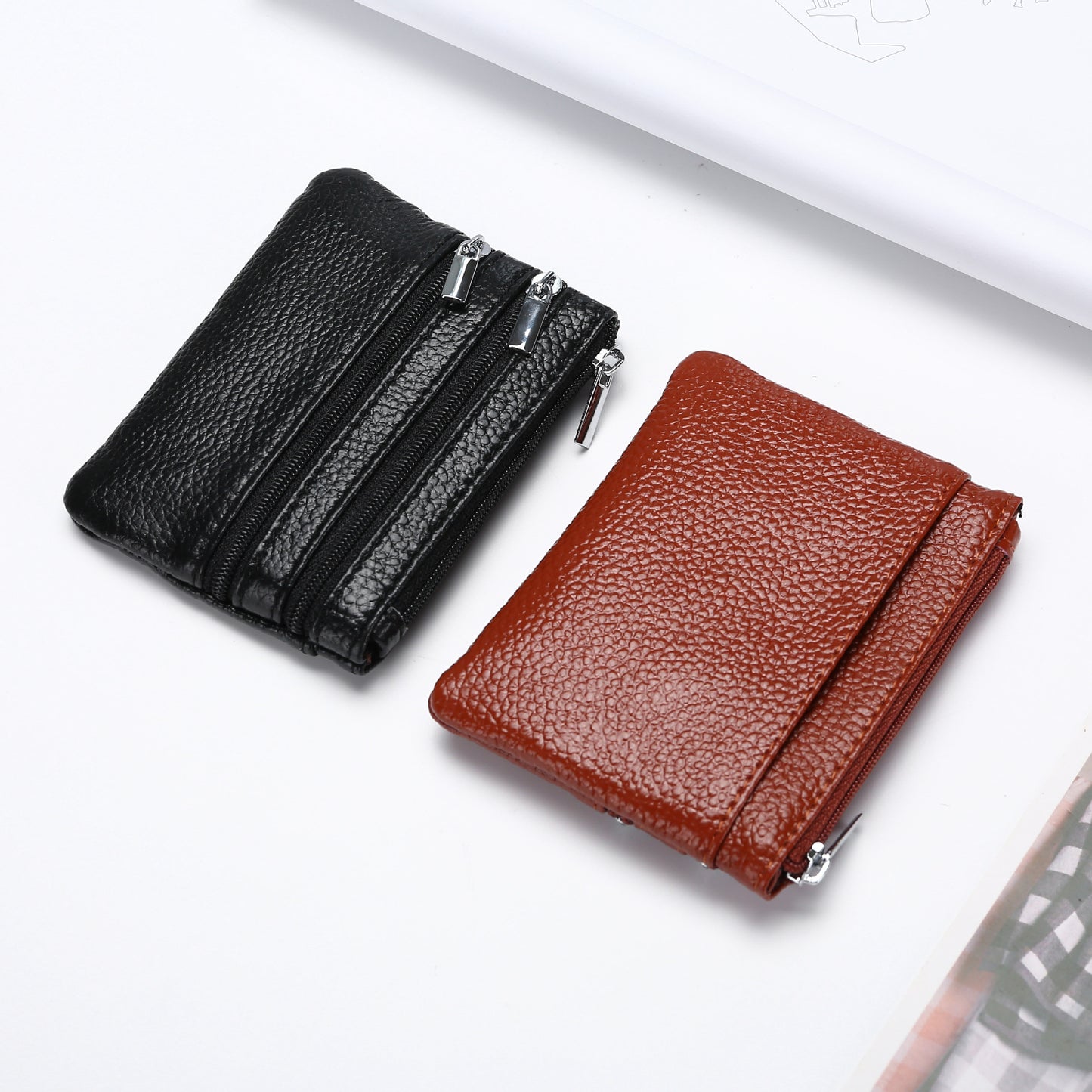 Women's Genuine Leather Business Short Small For Coin Purses