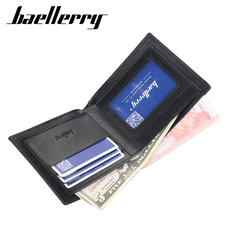 Men's Thin Soft Leather Korean Style Litchi Men's Wallets