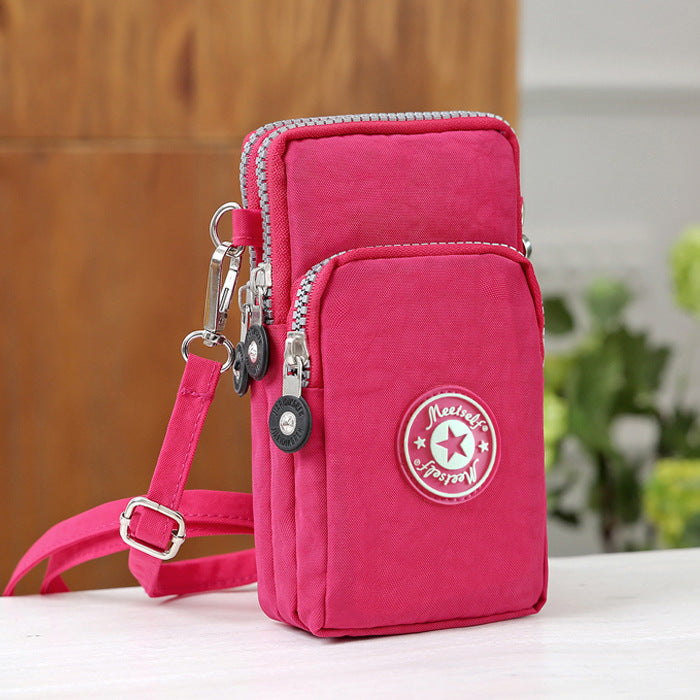 Women's Mobile Big Screen Halter Wrist Running Purses