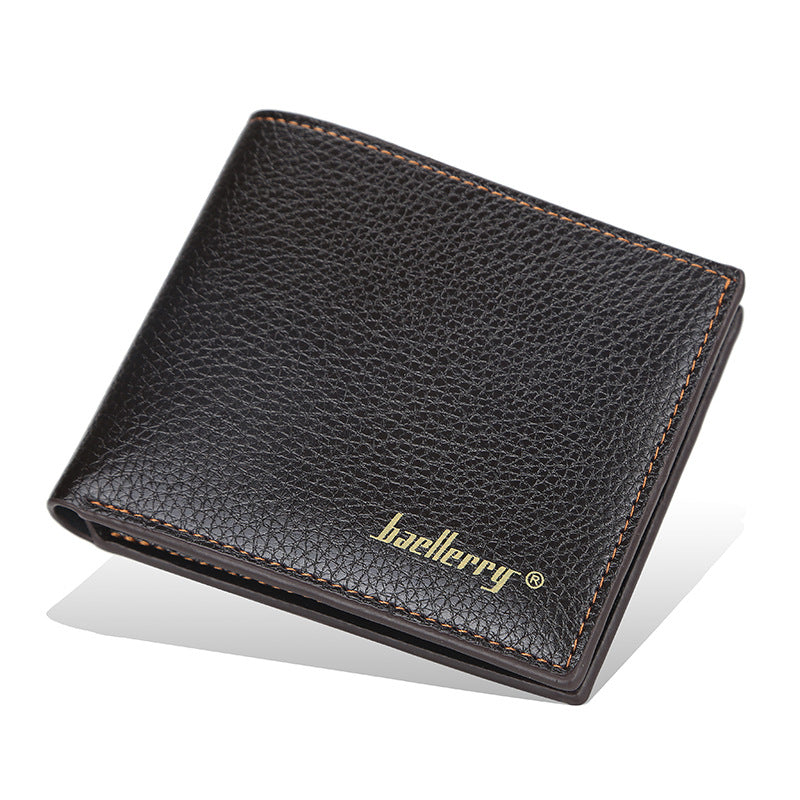 Men's Thin Soft Leather Korean Style Litchi Men's Wallets