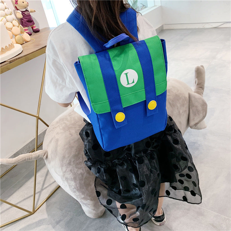 Children's Comfortable Cartoon Korean Nylon Waterproof Children's Backpacks