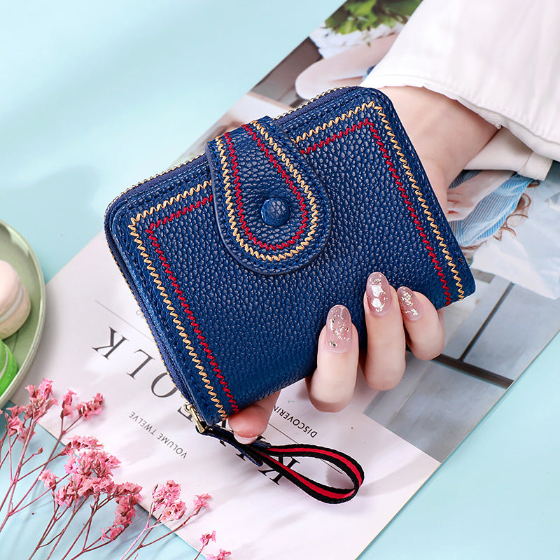 Women's Integrated Short Lady Simple Thin Cute Ladies Wallets