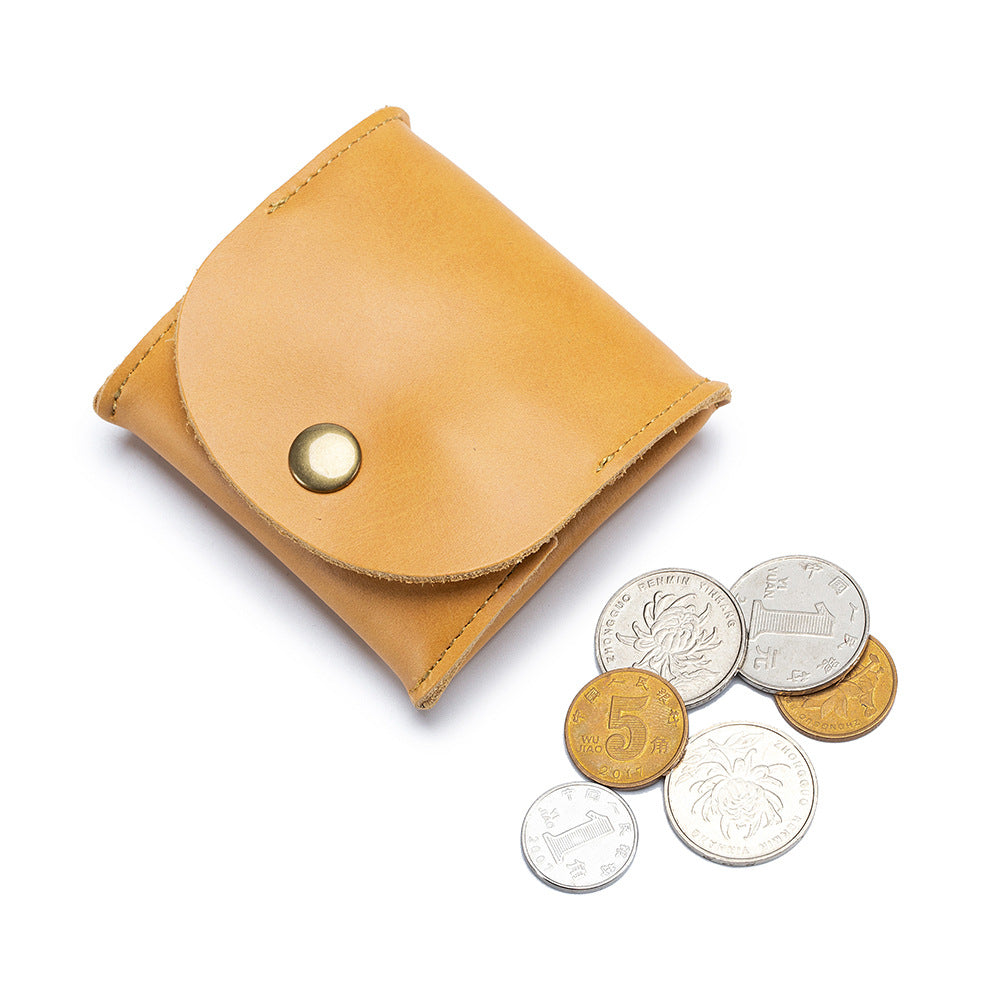 Cowhide Mini Earphone Genuine Leather Small Coin Purses