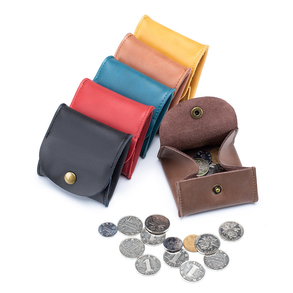 Cowhide Mini Earphone Genuine Leather Small Coin Purses