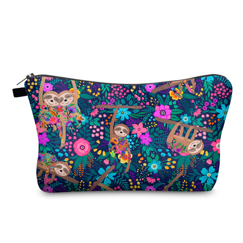 Hd Printing Sloth Multifunctional Storage Wash Cosmetic Bags