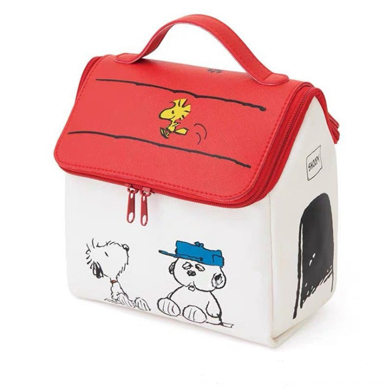 Annexe du magazine féminin Snoopy Cartoon Storage Grands sacs à cosmétiques