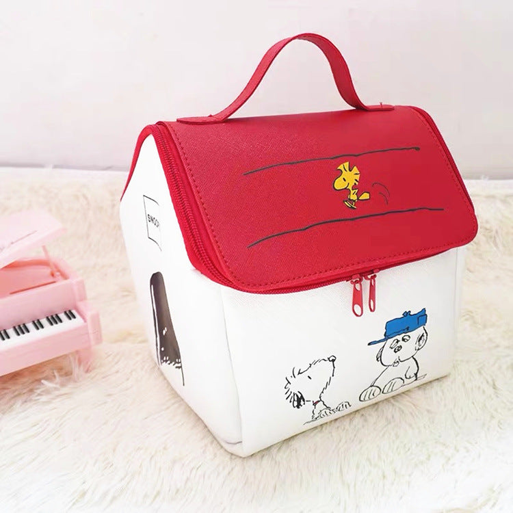 Annexe du magazine féminin Snoopy Cartoon Storage Grands sacs à cosmétiques