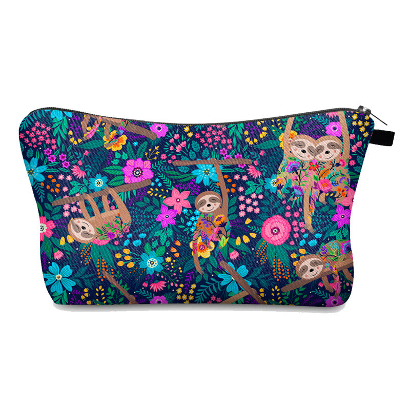 Hd Printing Sloth Multifunctional Storage Wash Cosmetic Bags