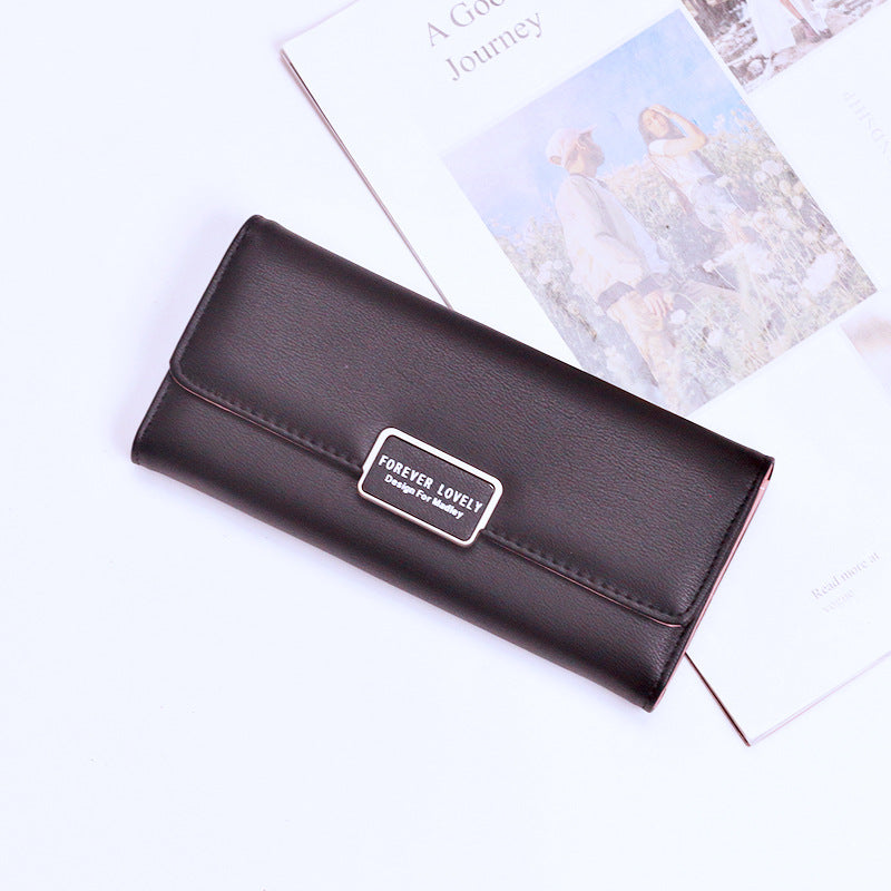 Women's Korean Fashion Long Large Capacity Multiple Ladies Wallets