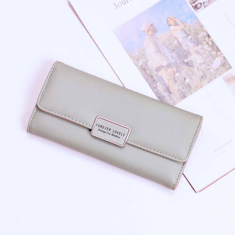 Women's Korean Fashion Long Large Capacity Multiple Ladies Wallets