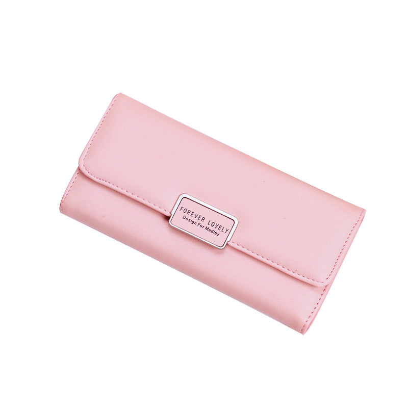 Women's Korean Fashion Long Large Capacity Multiple Ladies Wallets