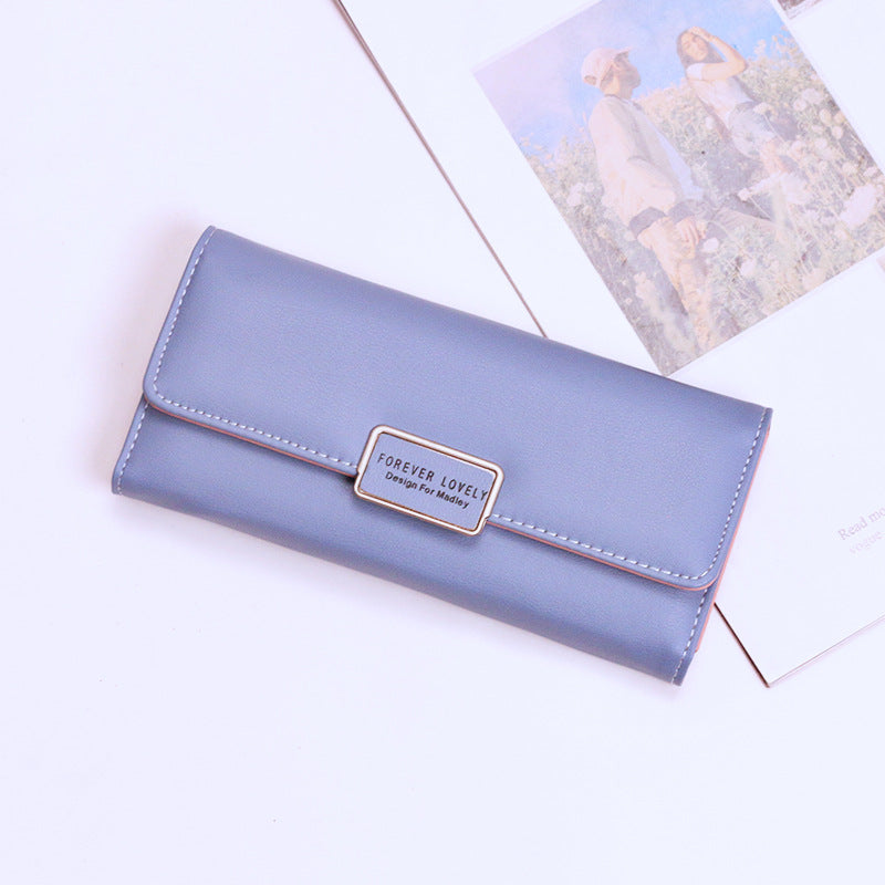 Women's Korean Fashion Long Large Capacity Multiple Ladies Wallets