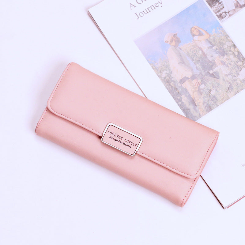 Women's Korean Fashion Long Large Capacity Multiple Ladies Wallets