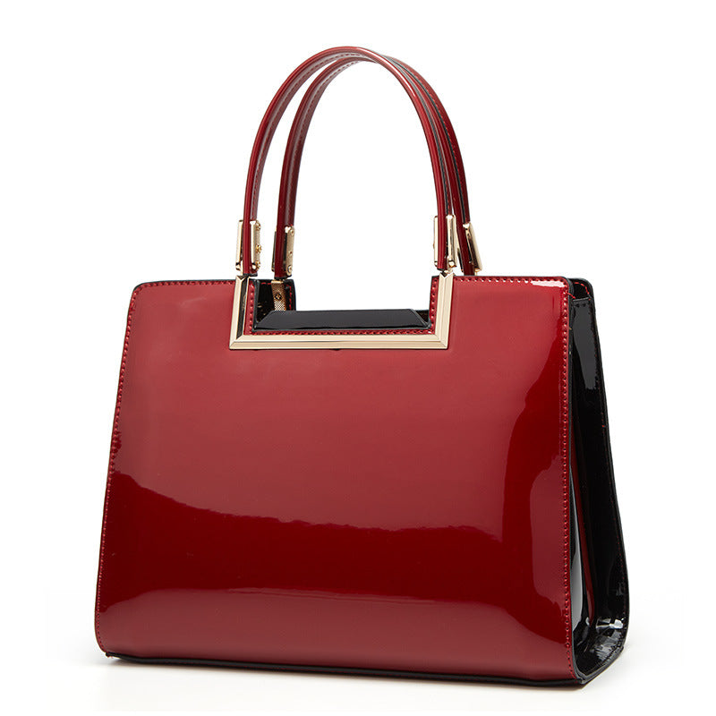 Women's Patent Leather Mother's Simple Fashion Trend Handbags