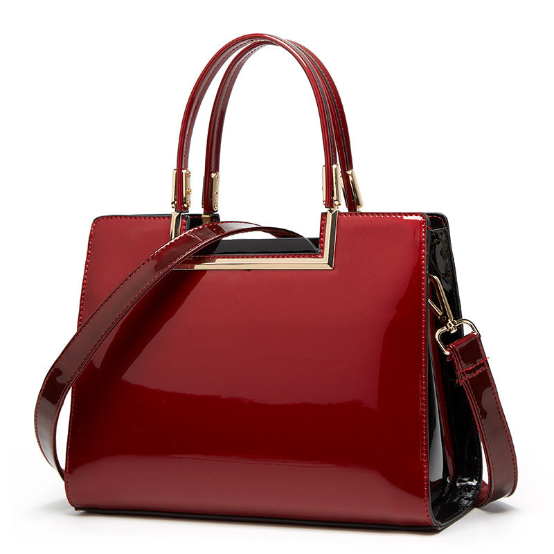 Women's Patent Leather Mother's Simple Fashion Trend Handbags