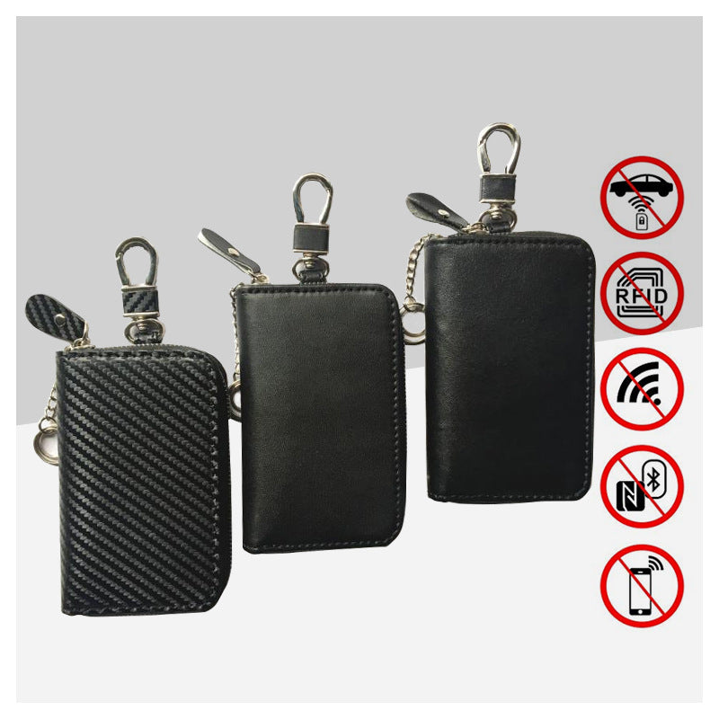 Shielding Signal Zipper Car Hand-held Portable Key Bags