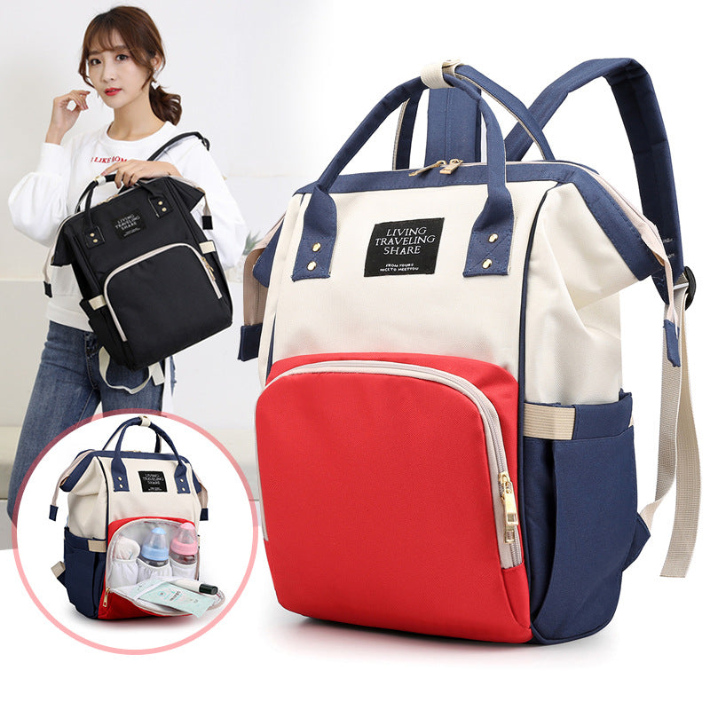 Printed Multifunctional Lightweight Tote Diaper Bottle Bags