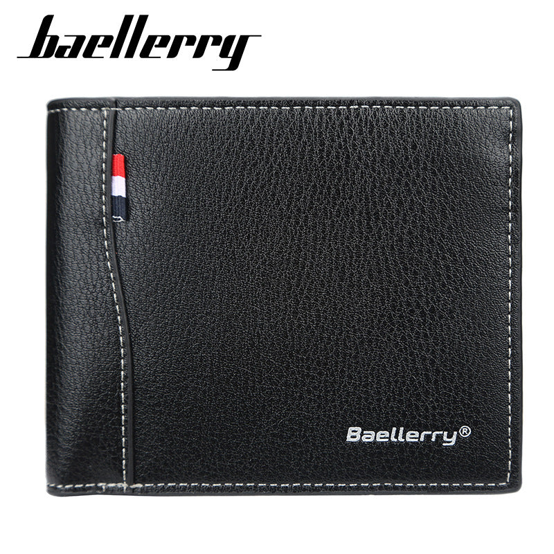 Men's Horizontal Small Fashion Open Short Ticket Men's Wallets