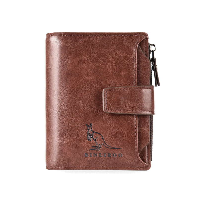 Charming Versatile Attractive Kangaroo Swiping Multifunctional Men's Wallets