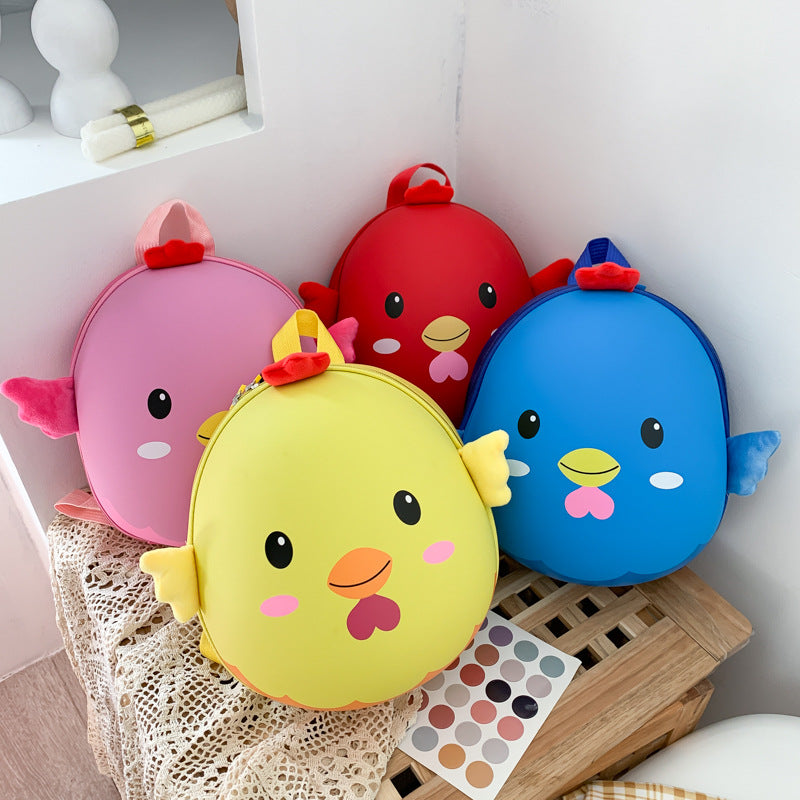 Children's Cartoon Chicken Years Old Waterproof Cute Kindergarten School Bags