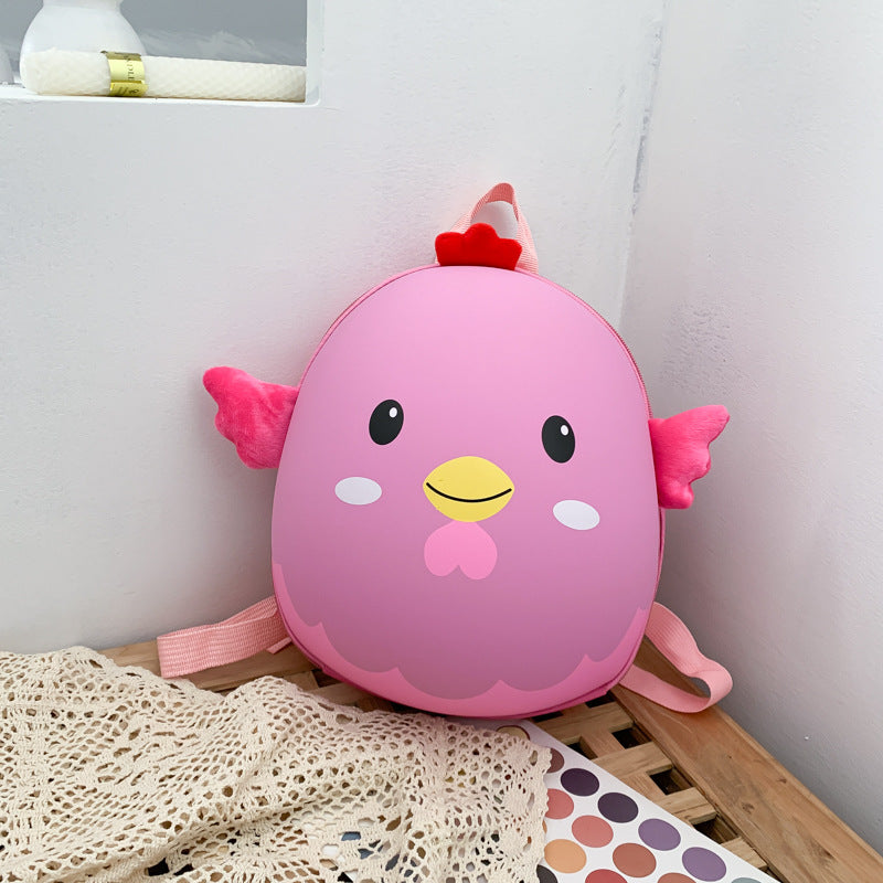 Children's Cartoon Chicken Years Old Waterproof Cute Kindergarten School Bags