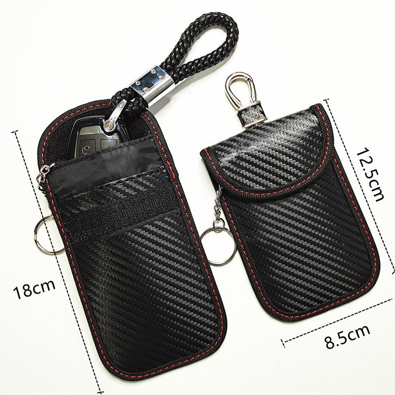 Pretty Carbon Fiber Car Shielding Faraday Key Bags