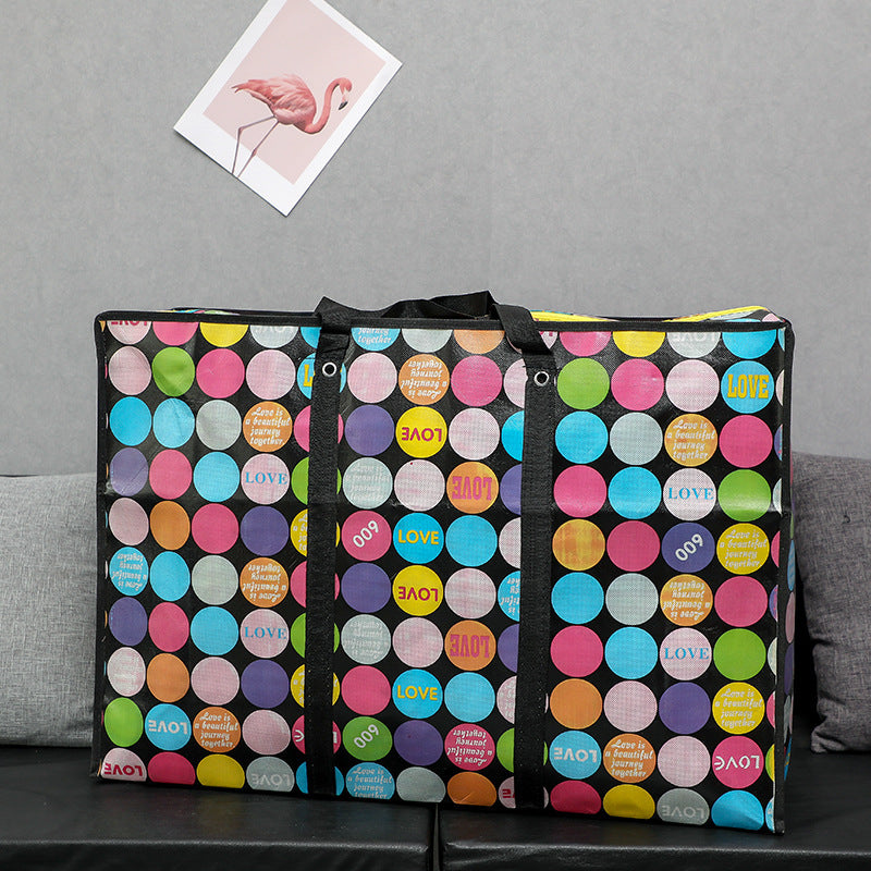 Thick Quilt Film Laminated Tote Printing Travel Bags