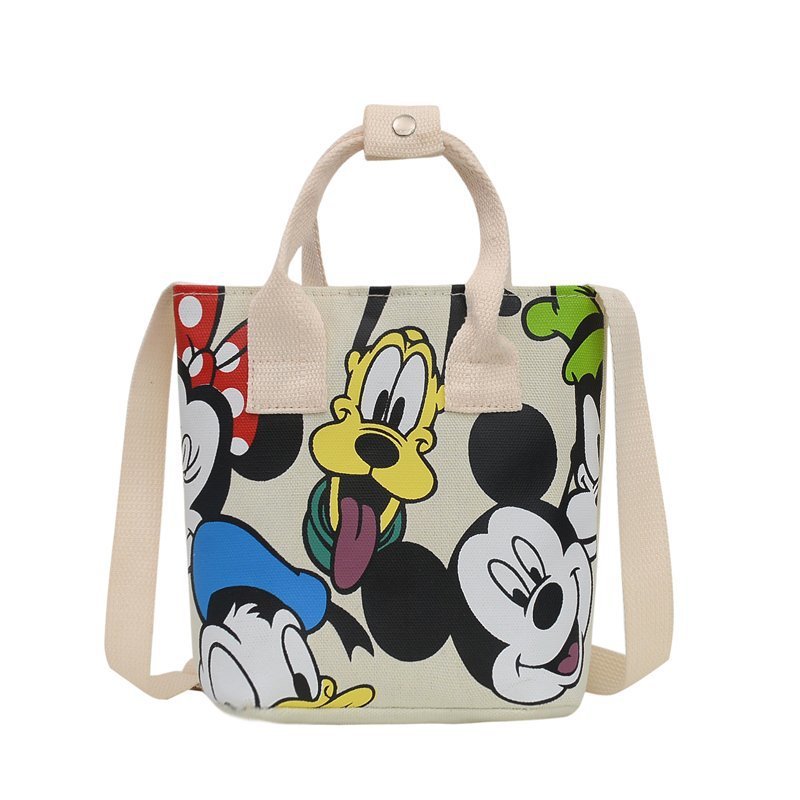 Children's Fashionable Korean Style Canvas Portable Cartoon Elementary School Students' Schoolbags