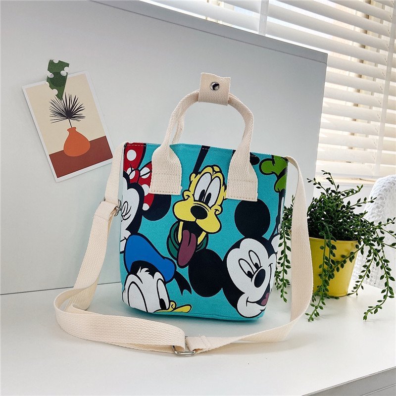 Children's Fashionable Korean Style Canvas Portable Cartoon Elementary School Students' Schoolbags