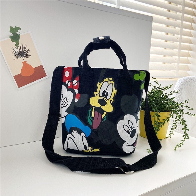 Children's Fashionable Korean Style Canvas Portable Cartoon Elementary School Students' Schoolbags