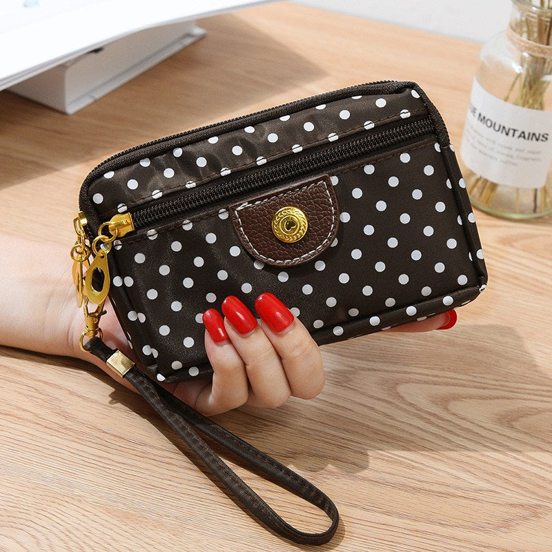 Women's Cloth Short Change Large Screen Mobile Coin Purses