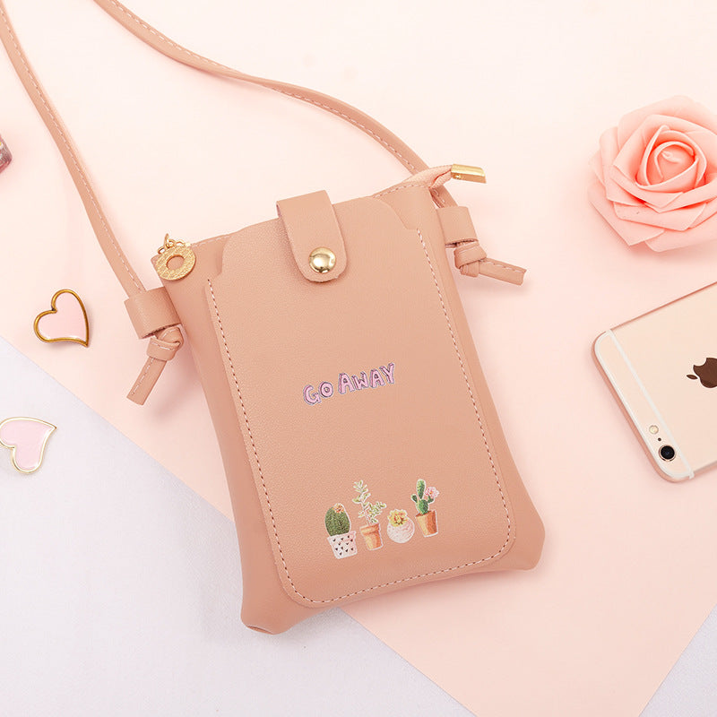 Mini sacs de téléphone portable simples et mignons pour femmes