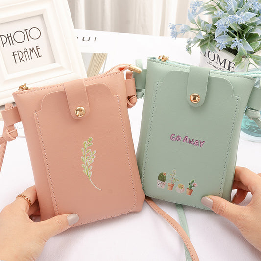 Mini sacs de téléphone portable simples et mignons pour femmes