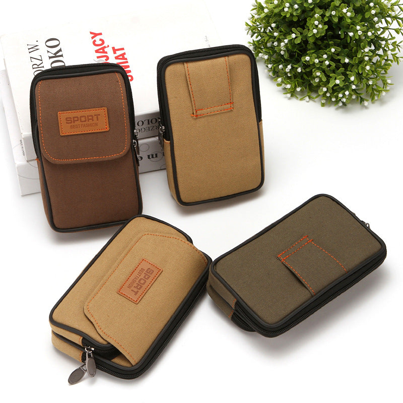 Canvas Inch Mobile Wear Construction Site Phone Bags