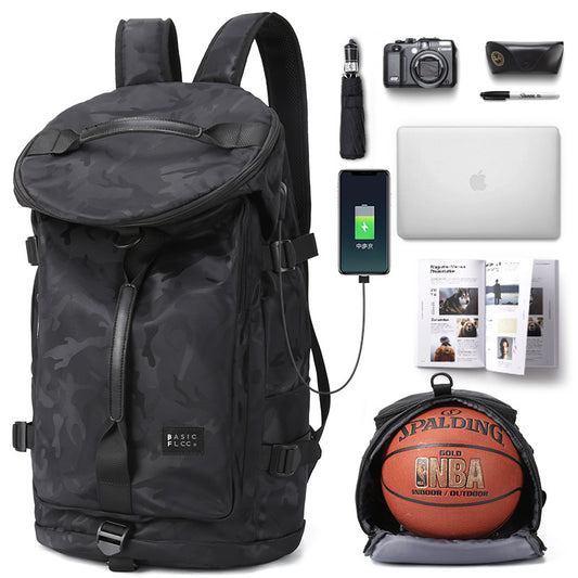 Men's Fashion Basketball Large Capacity Stylish Versatile Backpacks